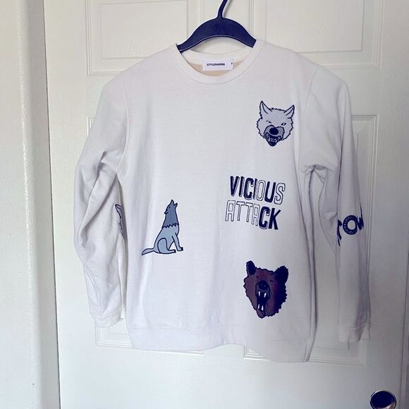 STYLENANDA Women’s 100% Cotton Sweatshirt with 100% Polyester Lining Size M - Picture 1 of 8